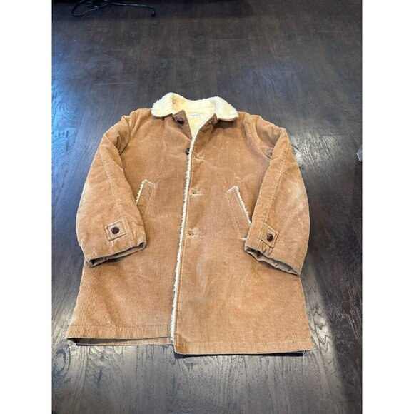 Fingerhut vintage Sherpa corduroy button down jacket men’s 38 g19 - Picture 1 of 4